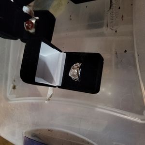 Men's sterling silver CZ ring